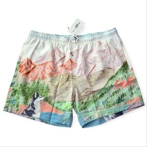 NWT Mavrans Happy Camper  Swimshorts Mens Size XXL